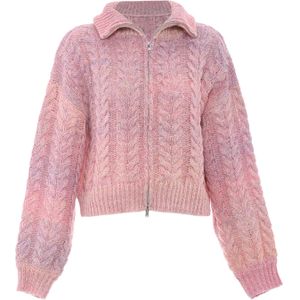 Sookie Gebreid vest  lila / rosa