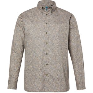 Boston Park Overhemd  blauw / olijfgroen / wit