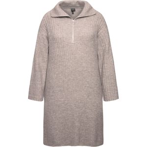 Ulla Popken Gebreide jurk  beige