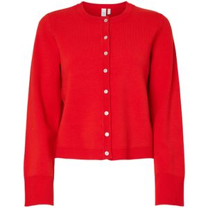 YAS Gebreid vest 'YASELENA'  rood