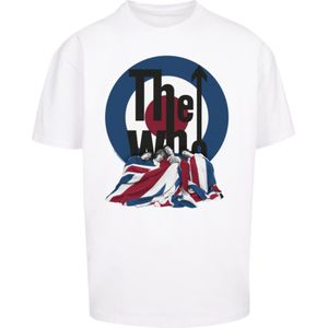 F4NT4STIC Shirt 'The Who Flag Blanket'  blauw / rood / zwart / wit