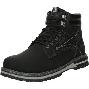 Dockers by Gerli - Veterboots - Grijs / Zwart - Gevoerd - Imitatieleder