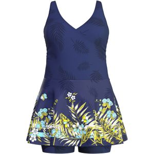 Ulla Popken Badpak  indigo / aqua / groen