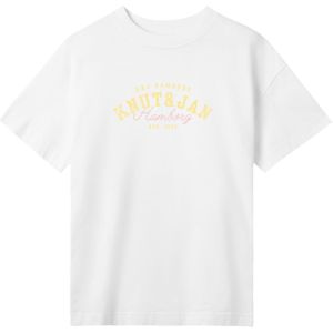 F4NT4STIC Shirt 'Knut & Jan Hamburg Sommer'  lichtgeel / rosa / offwhite