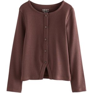 Next Gebreid vest  chocoladebruin