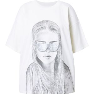 Studio Untold Shirt  grijs / wit