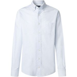 Hackett London Overhemd  lichtblauw / wit