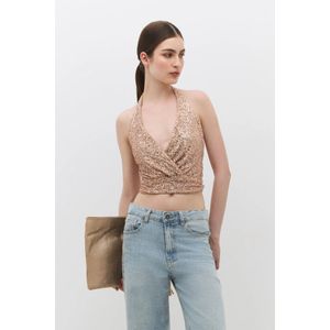 No Matter What Top  beige