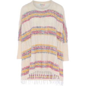 ebeeza Cape  beige / blauw / safraan / rosa