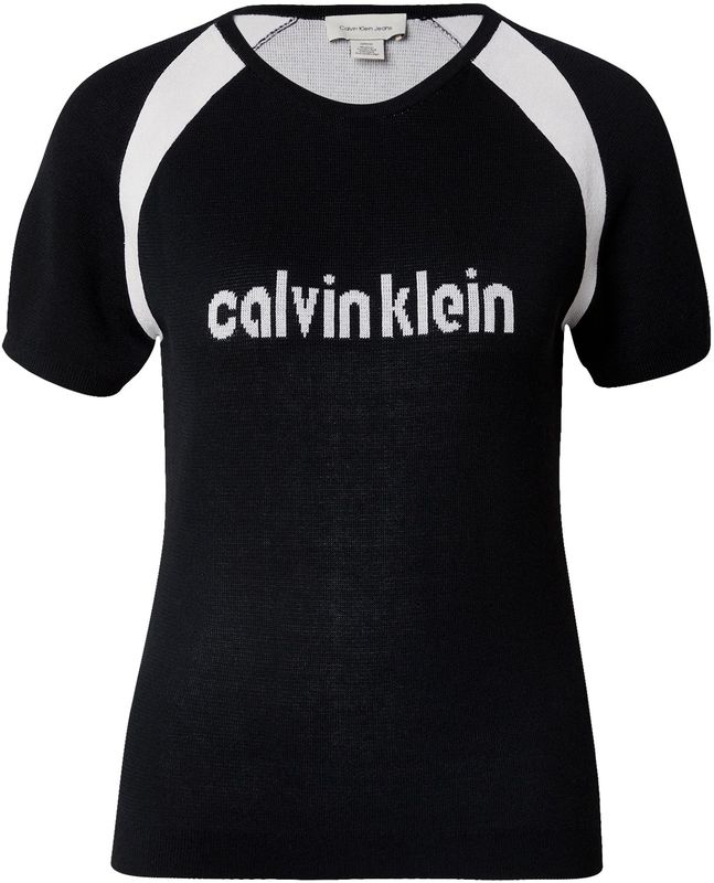 Calvin Klein Jeans Trui  zwart / wit