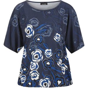 Goldner Blouse  marine / turquoise / wit