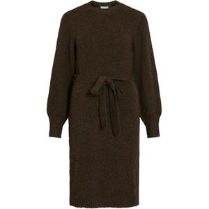 VILA Gebreide jurk 'LAMPE'  donkerbruin