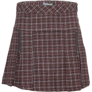 KOROSHI Rok  bruin / donkerrood / offwhite