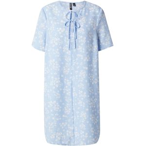 PIECES Jurk 'PCELISA'  lichtblauw / wit