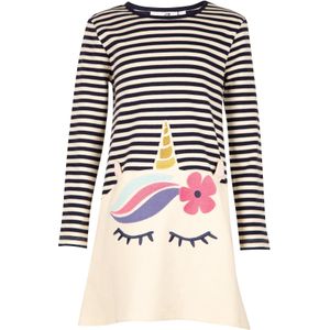 happy girls Jurk  navy / wit