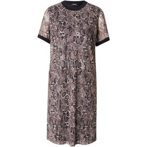 JOOP! - Tindra - T-shirtjurk - Zwart - Materiaalmix met Stretch