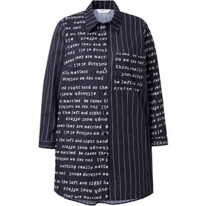 Angel of Style Blouse  blauw / zwart / wit