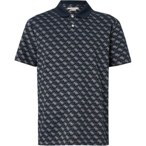 GUESS Shirt  donkerblauw / wit