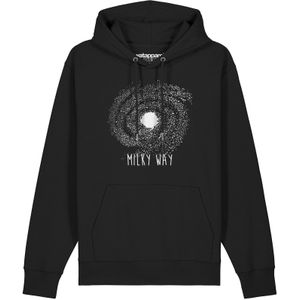 Watapparel Sweatshirt ' Milky way '  zwart / wit