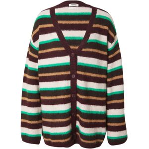 Monki Gebreid vest  beige / bruin / braam / wit