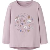 NAME IT Shirt 'NMFVIX'  goud / mauve / eosine / wit