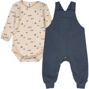 Müsli by GREEN COTTON Set  beige / donkerblauw