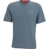 T-shirt met structuurmotief, model 'Austin'