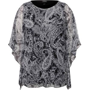 Ulla Popken Blouse  zwart / wit