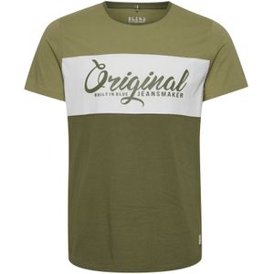 BLEND Shirt 'MALTE'  groen / wit