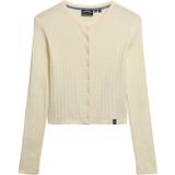 Superdry Gebreid vest  wolwit