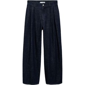 MANGO Bandplooi jeans 'Melissa'  marine