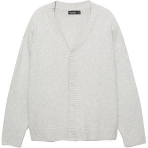 Pull&Bear Gebreid vest  lichtgrijs