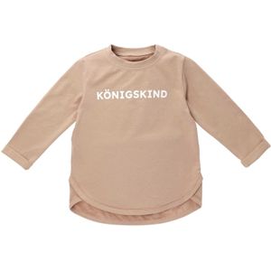 Baby Sweets Shirt 'Königskind'  donkerbeige / wit