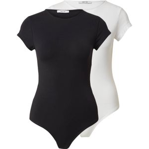 ABOUT YOU Shirt body 'Ellinor'  zwart / wit