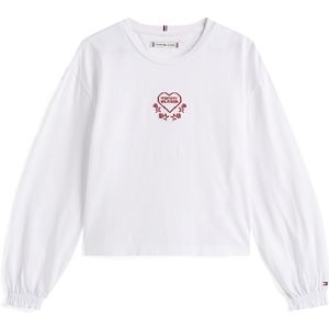 TOMMY HILFIGER Shirt  bloedrood / wit