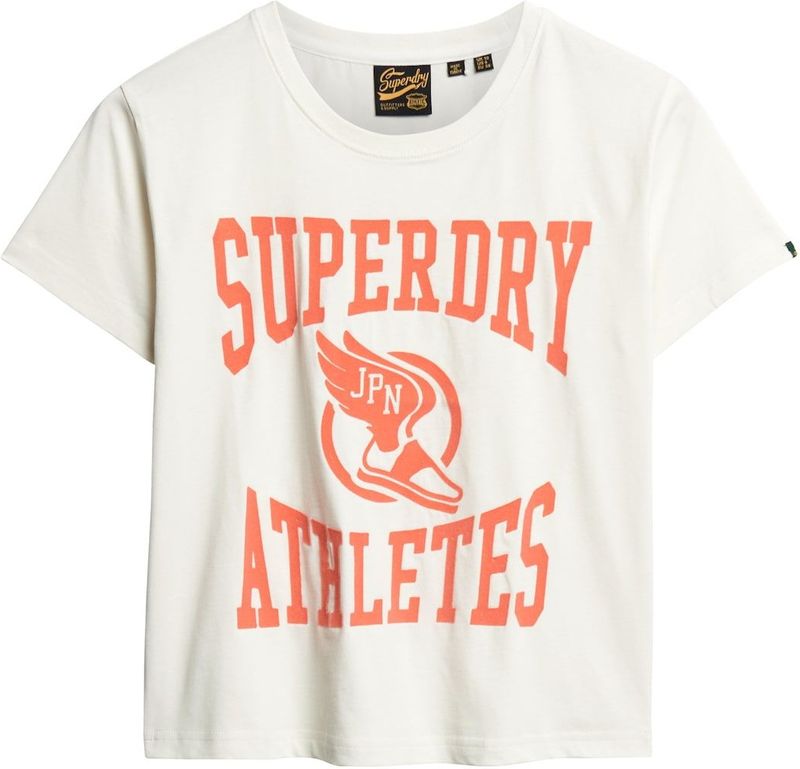 Superdry - Varsity Flocked Fitted T-shirt - Korte Mouwen