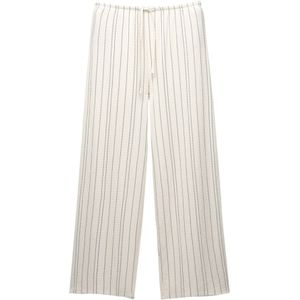 Pull&Bear Broek  lichtbeige / donkergrijs