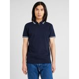 Slim fit poloshirt met labeldetail, model 'TOULOUSE'