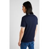 Slim fit poloshirt met labeldetail, model 'TOULOUSE'