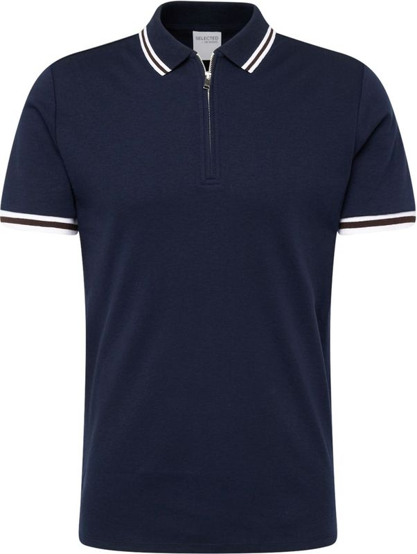 Slim fit poloshirt met labeldetail, model 'TOULOUSE'
