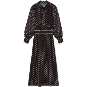 Lola Casademunt Blousejurk  zwart / wit
