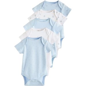 Next Rompertje/body  blauw / wit