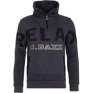 CIPO & BAXX Sweatshirt  grijs gemêleerd / zwart