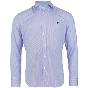 U.S. POLO ASSN. Overhemd  lichtblauw / wit