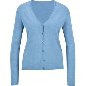 MADELEINE Gebreid vest  hemelsblauw