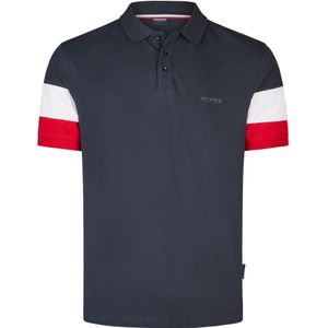 HECHTER PARIS Shirt  donkerblauw / donkerrood / wit