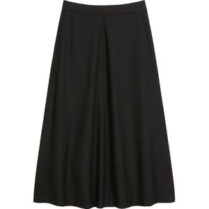 Marc O'Polo - A-lijn Rok - Zwart - 3/4 Lengte - Gerecycled Materiaal