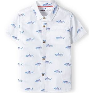 MINOTI Overhemd  blauw / pink / wit