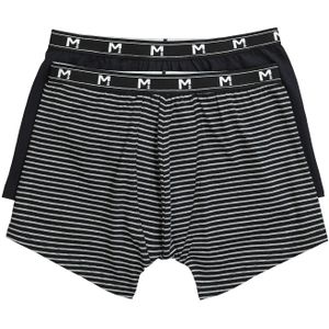 Men Plus Boxershorts  grijs / zwart