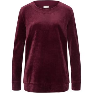 Hanro Sweatshirt ' Favourites '  wijnrood